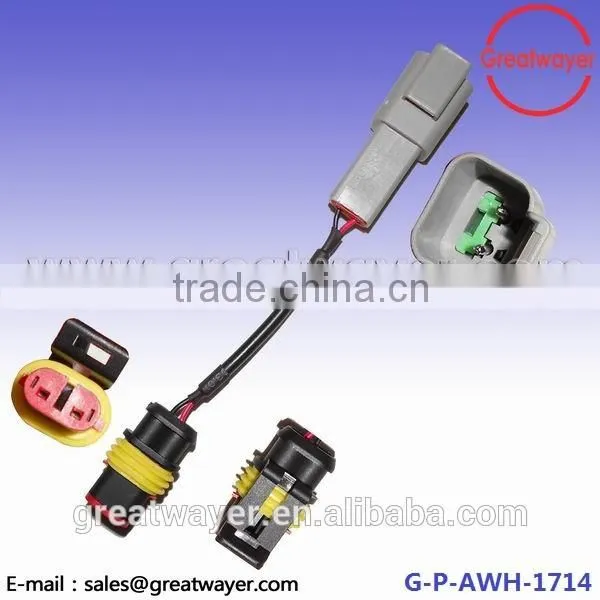 2pin duetsch waterproof power cable connector assembly
