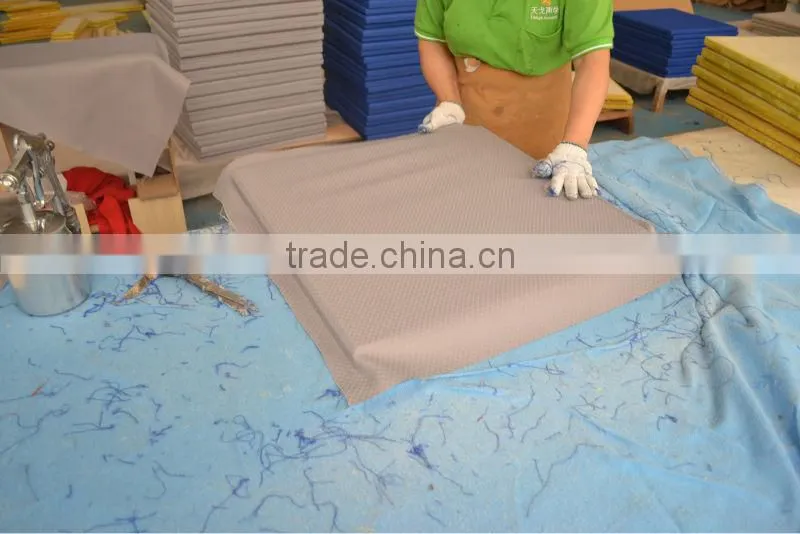 Cinema good decoration soundproof fabric panel