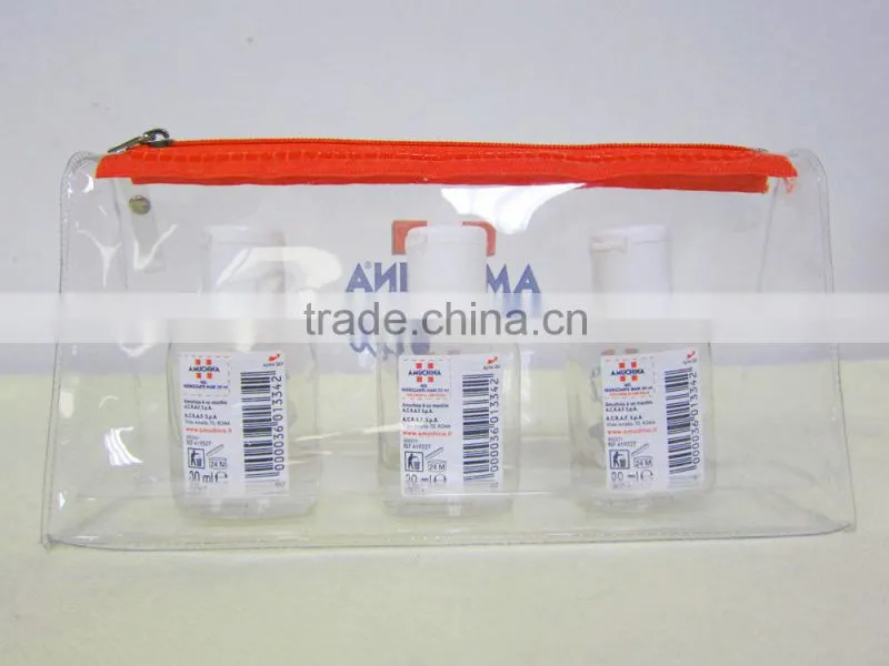 pvc zip bag organizer bag clear pvc bag