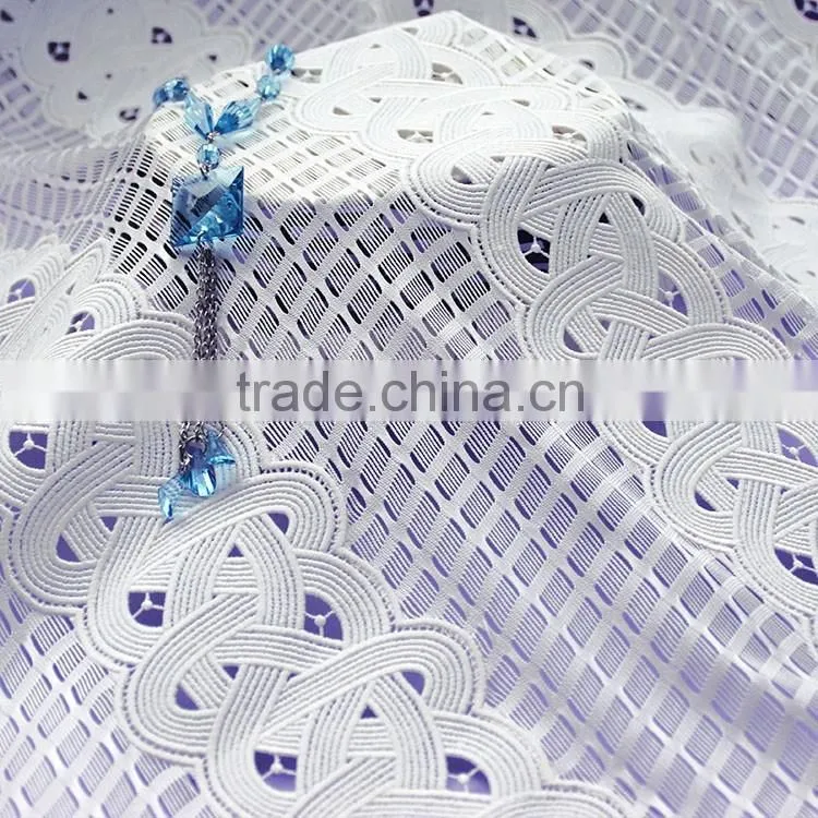 New special design best price fashion stretch water soluble french embroidery lace fabric