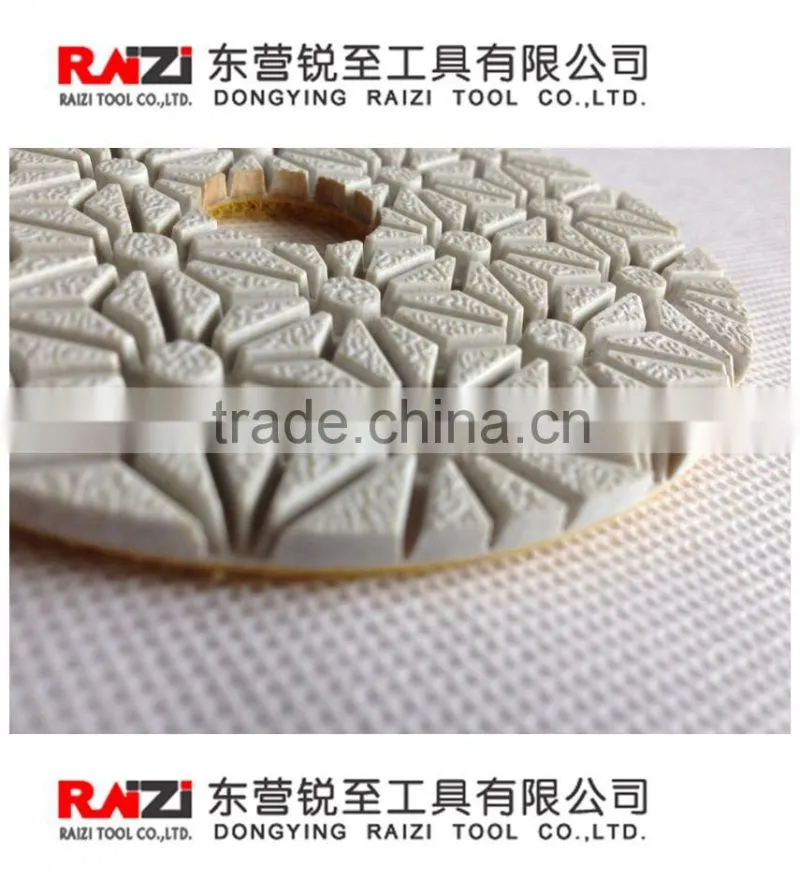 3 step Wet Polishing Pad White Resin