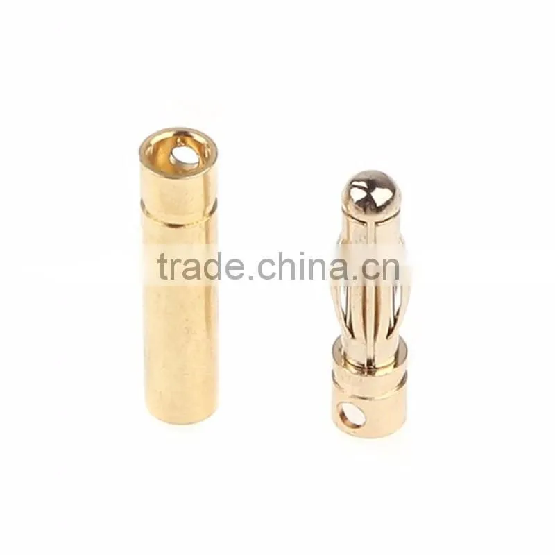 Bullet Banana Plug Connector Male Female for RC Motor ESC Battery Part Gold Plated ARE4