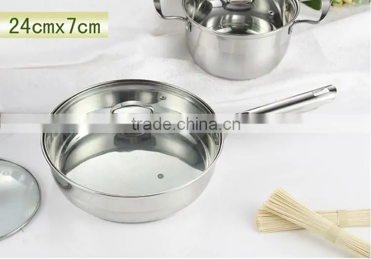 Stainless steel kitchenware sets 12pcs portable carry stainless steel cookware sets