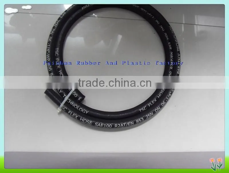 1" SAE 100r2/2sn Rubber Hydraulic Hose for Washing Machine