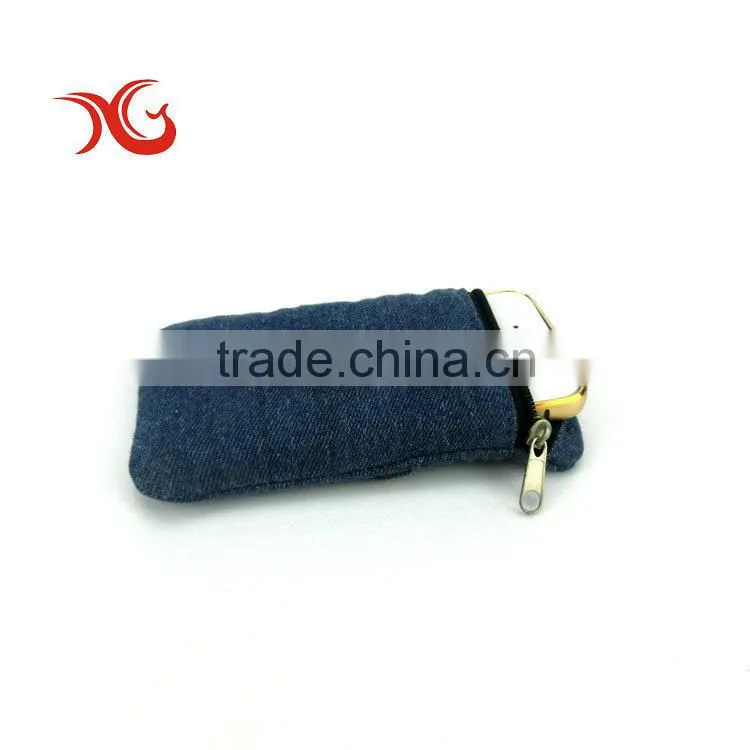 Hot sale china denim mobile phone pouch