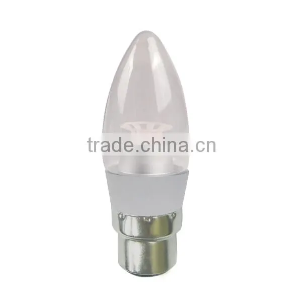 Dimmable 5W 380Lm E14 COB LED Candle bulb light