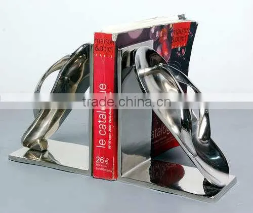 Aluminum Love bookend, Library Bookend, Decorative Bookends