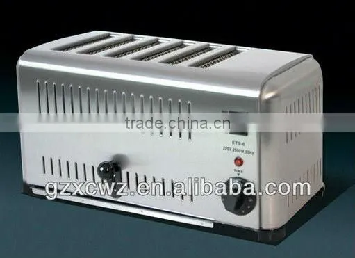 electric 6 slice long slot toaster machine