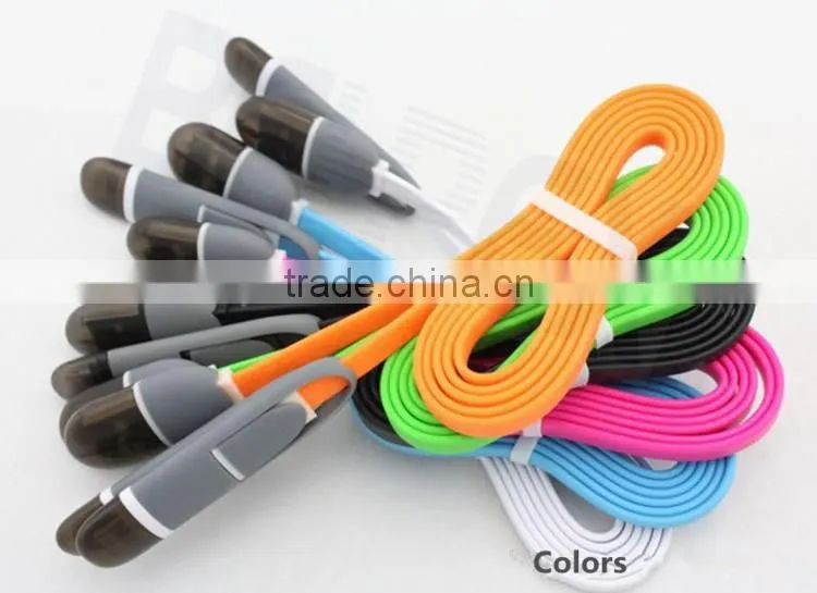 Flat Magnetic Snake 2-in-1 Micro cable