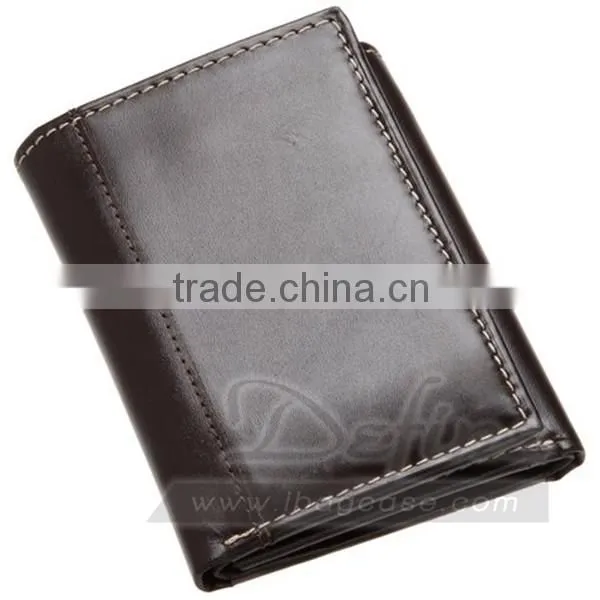 Customize Trifold Man Leather Wallet Hot Selling