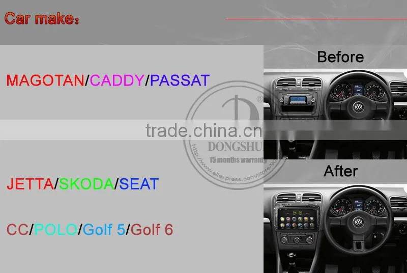 8" VW pure android car DVD GPS with WIFI/3G Pure android 4.2.2 OS