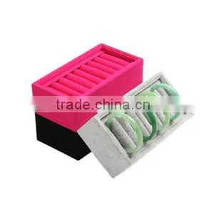 12 Grid Slots Black color Jewelry Organizer Watches Display Storage Box Case Gift Boxes Bracelet Display Shelf