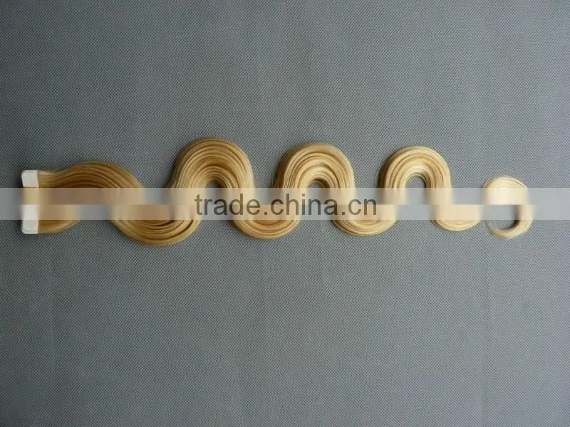 no tangle no shedding wholesale price 5A+ remy colored hair tape 613#