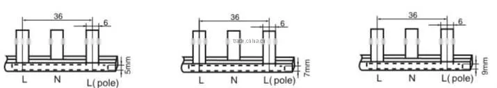 WL-202 C45 plug-in comb flat price of copper busbar