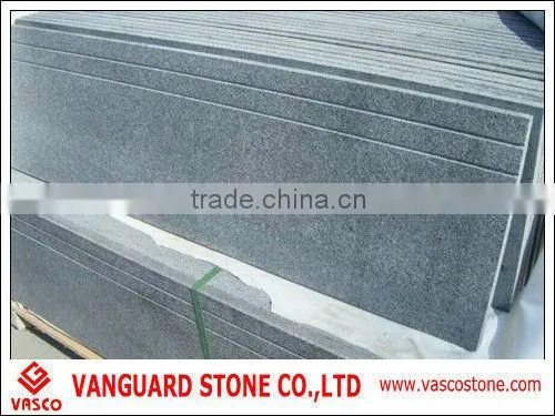 Natural dark grey g654 granite , g654 grantite stairs with high quality