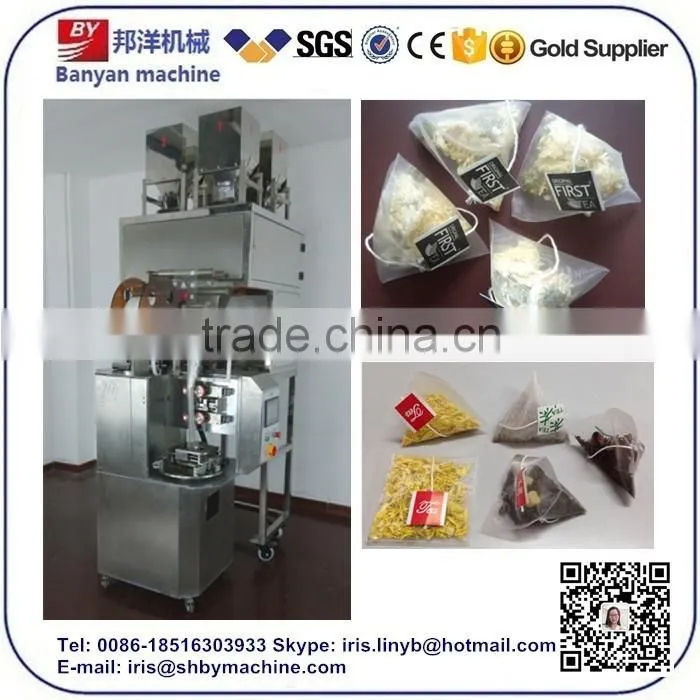 YB-180CS Best Price Automatic Filter Paper Triangle Red Tea Bag Packing Machine Tel: 0086-18516303933
