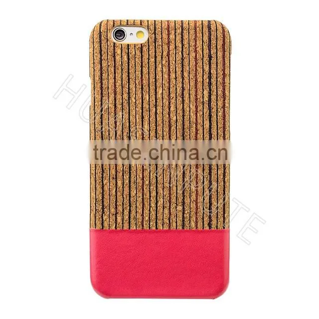 Elegent Wooden Style Back Cover Case Plastic phone Cover For Apple iPhone 6s