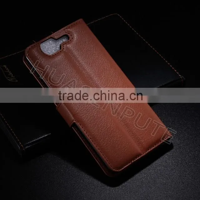 Luxury Lichee Kunstleder Flip Leather Phone Cover for Wiko Highway