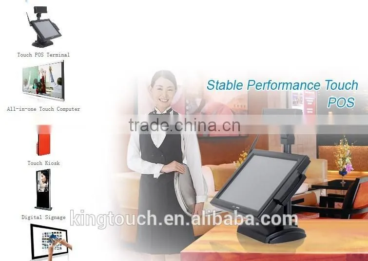 17" Interactive Kiosk,Ticket Printing Touch Screen Kiosk / Touch Kiosk Bank Payment