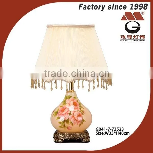 white shade nightlight in porcelain