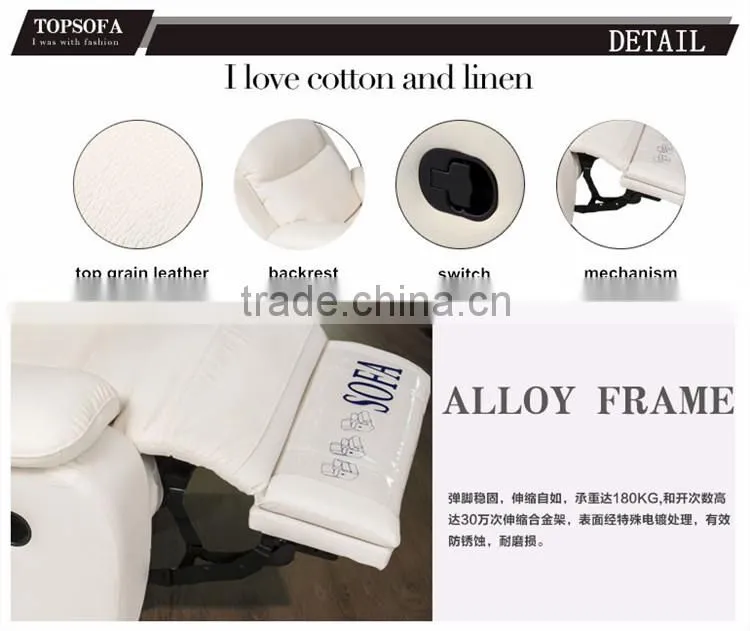 High quality white leather sofas