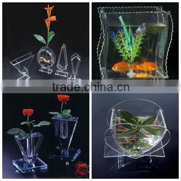 mini tabletop acrylic fish tank aquariums
