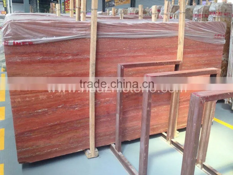 Iran Red Travertine Slab Price