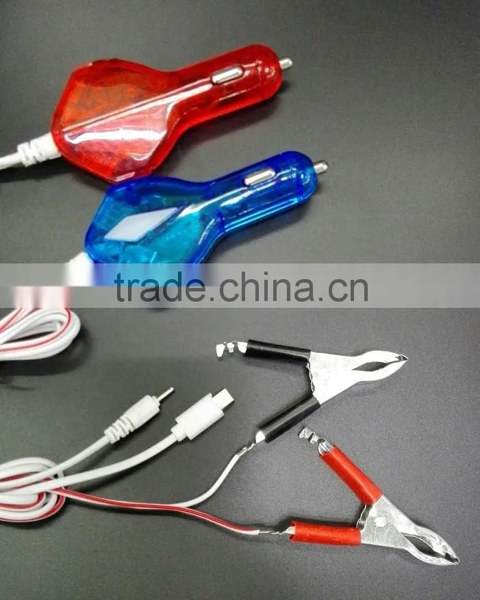 stone 2 usb car charger use in car/ship battery charger clip charger for phone