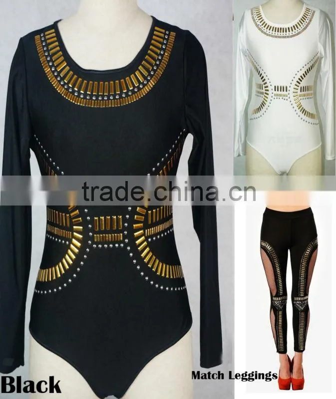 2013 new design hot sexy girls leather bodysuits