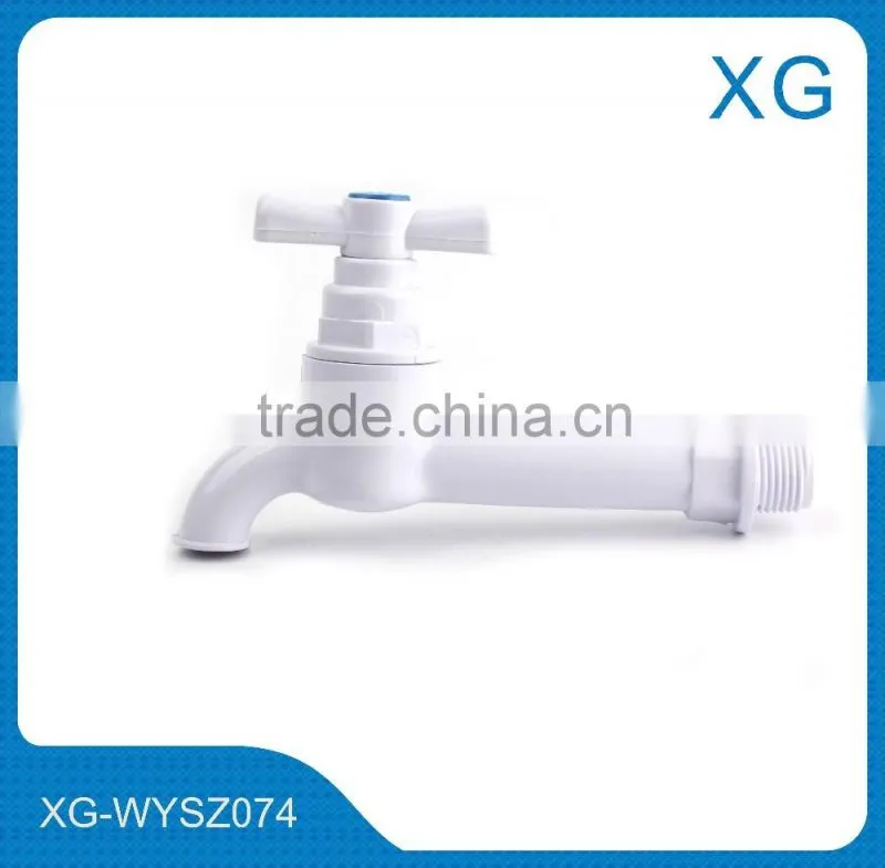 ABS long handle water faucet/PVC transparent round handle water bibcock tap/Kitchen sink basin mixer tap faucets India market