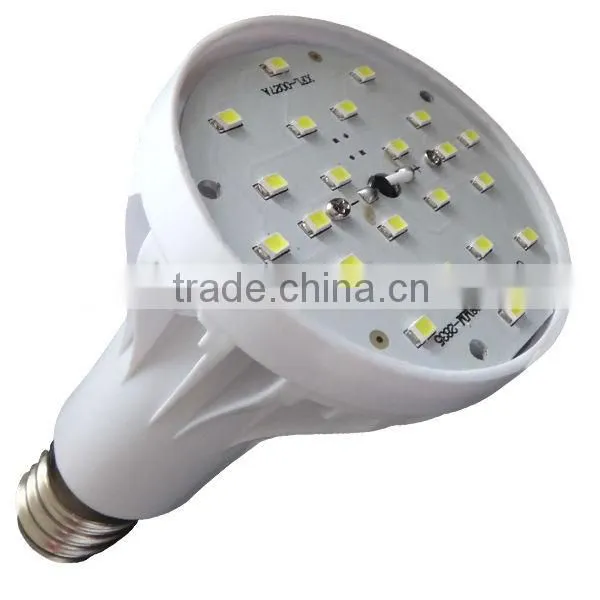 7W, aluminum + plastic bulb, E27 led bulbs , 230 beam angle aluminum bulb