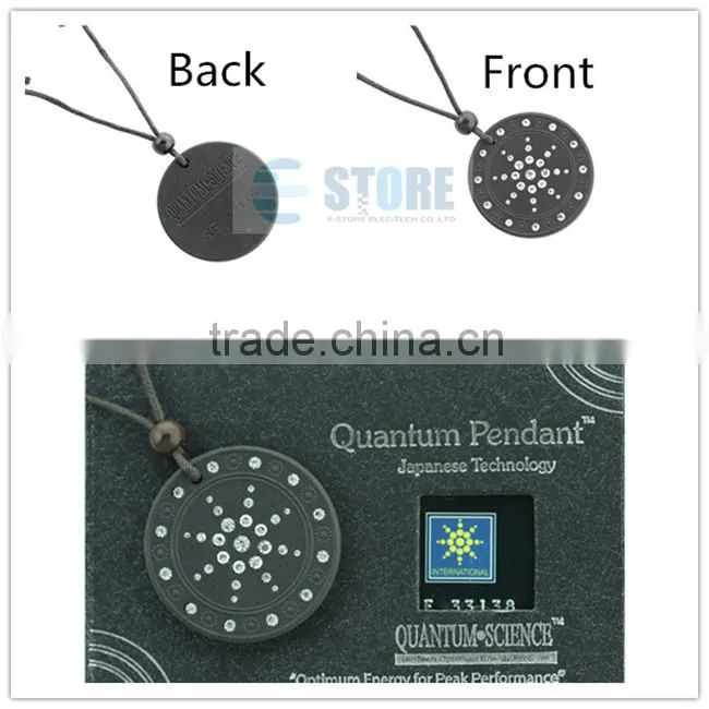 Super Star Scalar Energy Quantum Pendant with CZ Diamond + Negative Ion Card