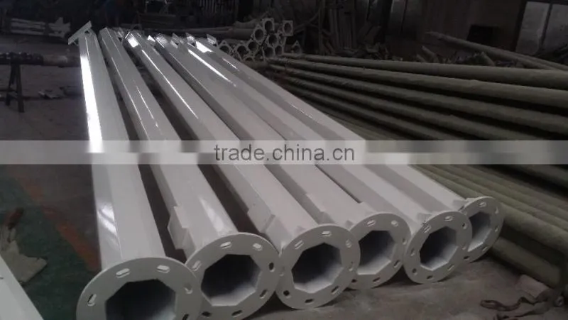 Road steel cctv pole mounting