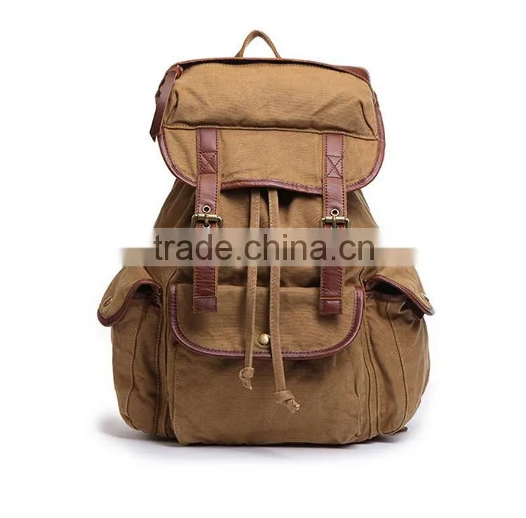 China new products fashion unisex canvas bag back pack