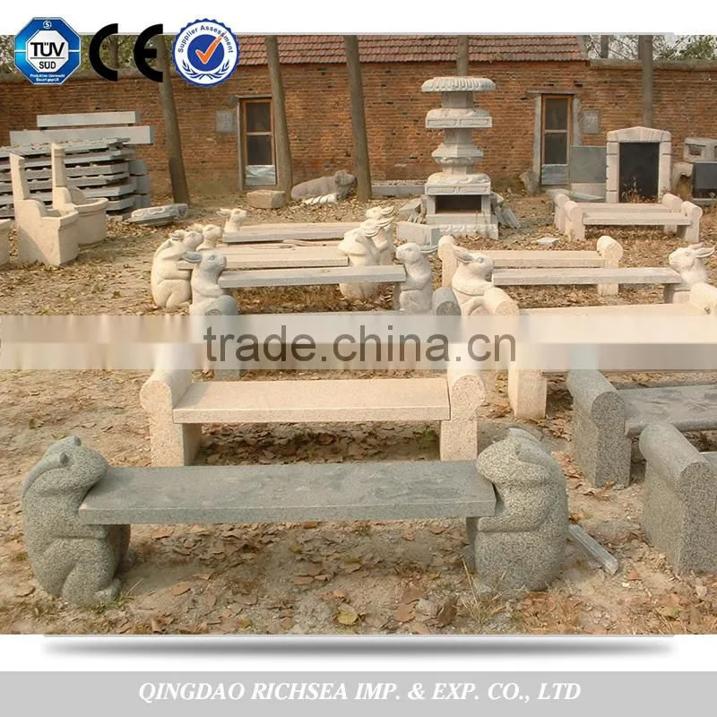 Garden stone tables and chair