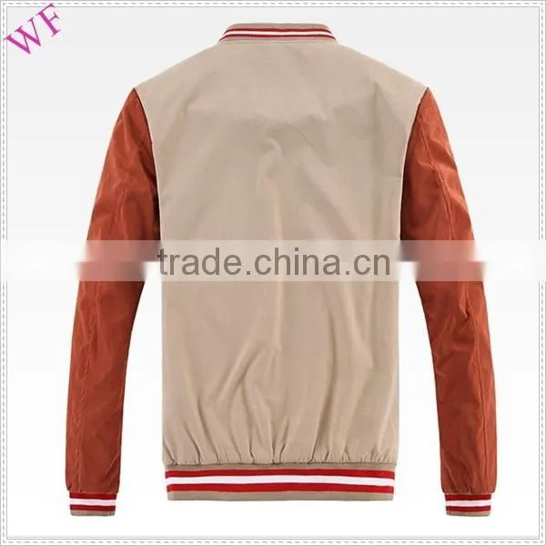 OEM cheap designer brand name men's autumn jacket