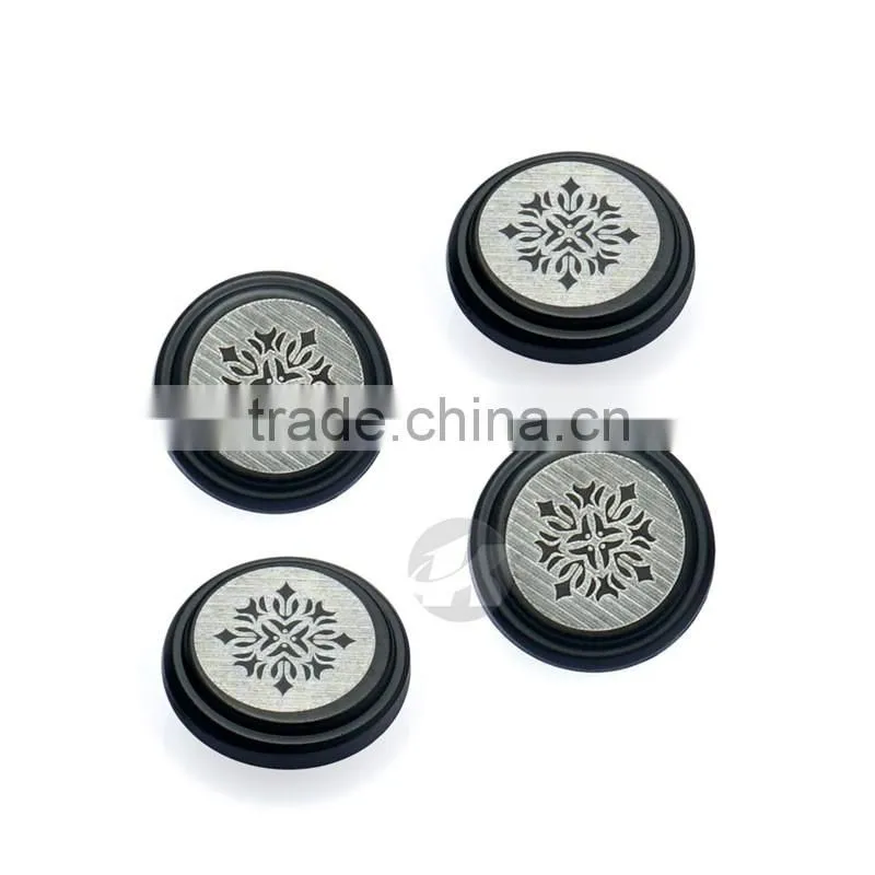 Decoration Black Flat Rim metal snap buttons for coats