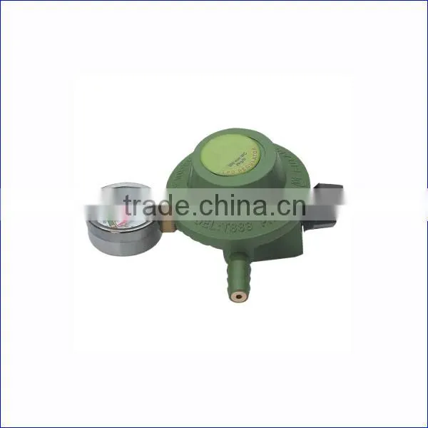 High Quality Auto LPG Regulator Valve with Meter, Zinc Alloy Gas Valve with Child Lock Switch