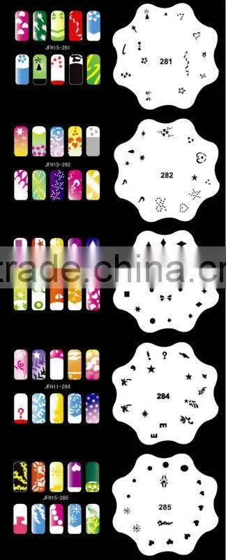 300 Design Airbrush Nail Art STENCIL DESIGNS 20 Heart Template Sheets Kit Paint