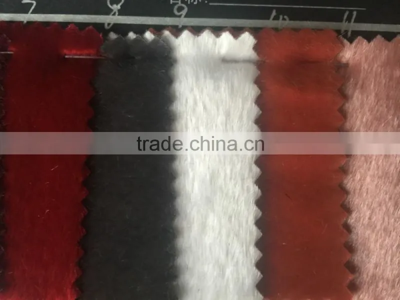 flock fabric imitation the horse fur use for shoes