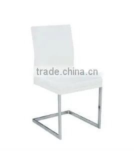 Arch leather chrome Dining Chair