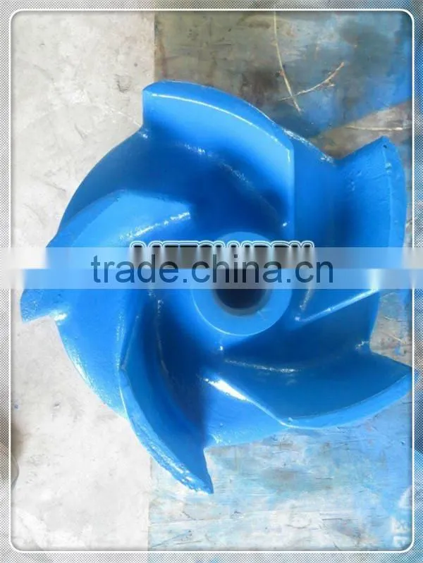 High chrome 27% & Rubber slurry pump End Parts impeller