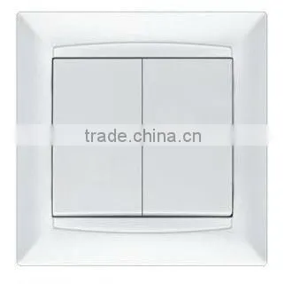 Flashes Black Colour Fashion Wall USB Socket 2 Gang Switch Socket