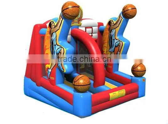 Commercial grade basketball inflatable sport games for kids and adults