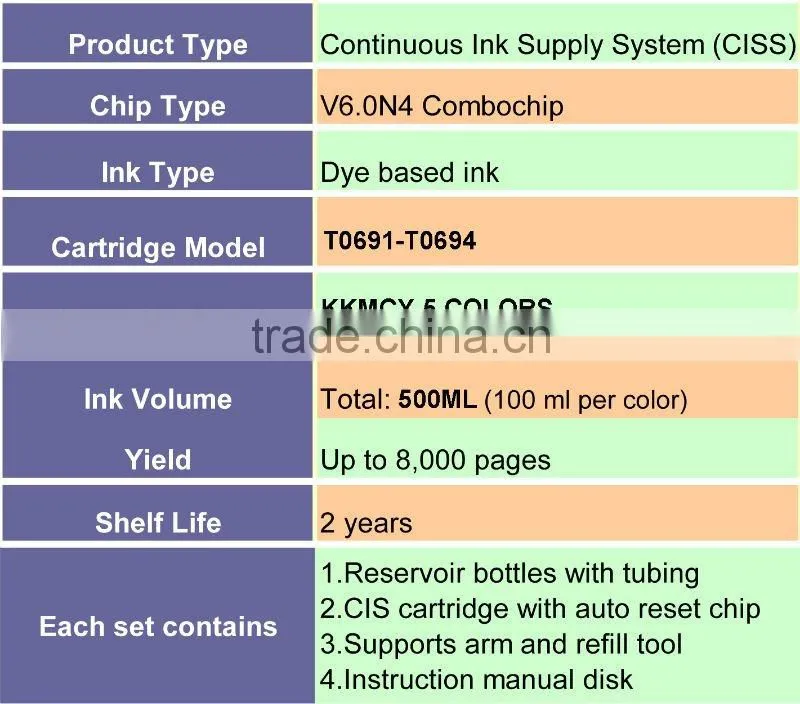 CISS For Epson C120 With Combo Chip