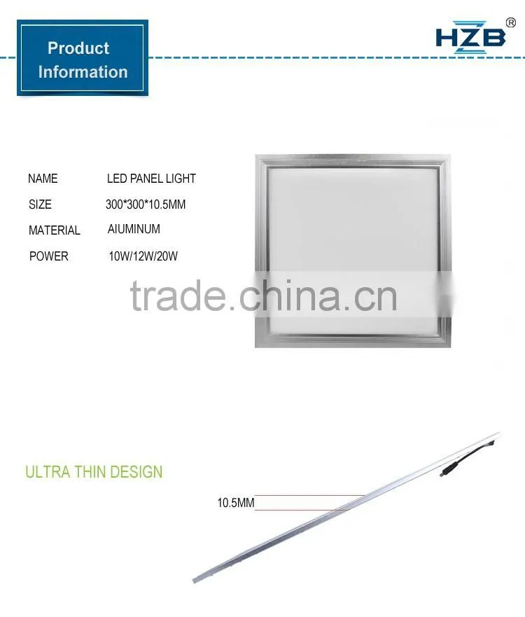 10W/12W/20W SMD LED Square Flat Panel Warm White Bright Light Modern Home Ceiling Wall Lighting
