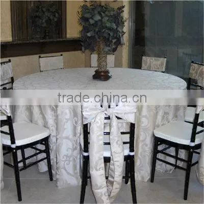 Elegant high quality jacquard table cloth for banquet