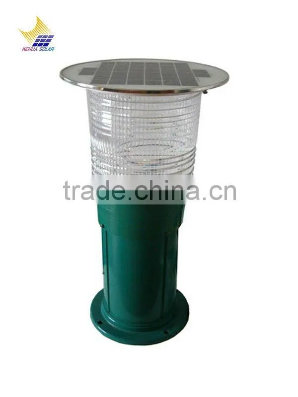 Solar lawn lamp in home or garden