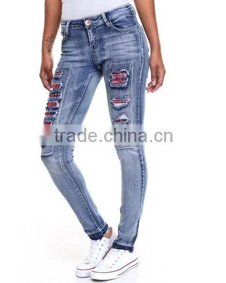 China Clothing Manufacturer Jeans Wholesale Price For Women