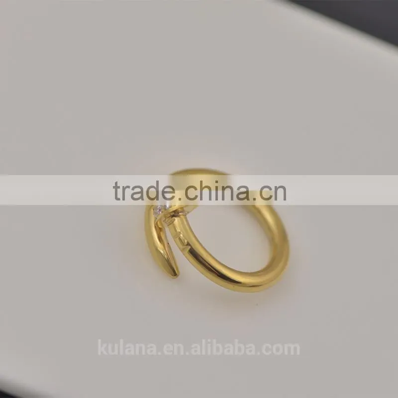 Unusual wedding rings twisted nail rings